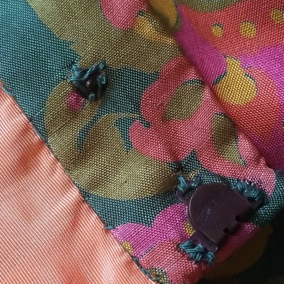 Vintage Retro long satin feel skirt - Picture 6 of 10